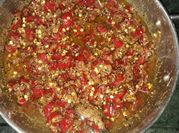 A picture of pickled chillies