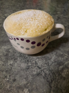 Una foto de Bizcocho rápido individual a la taza en microondas