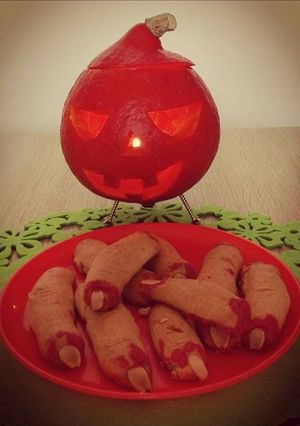 Zdjęcie przepisu Halloweenowe ciastka.