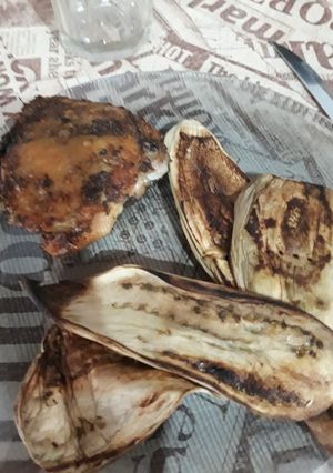 Una foto de Berenjenas al horno
