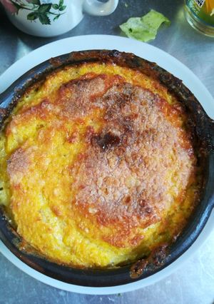 Una foto de Pastel de choclo vegano con carne soya