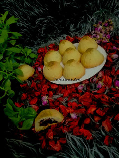 عکسی از دستور قرابیه خرما و گردو