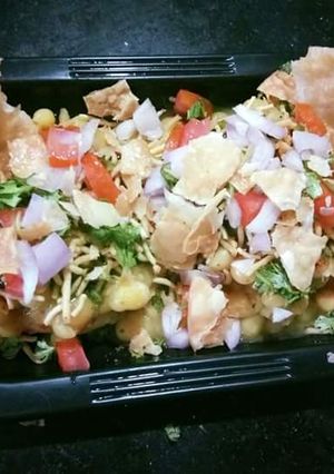 A picture of Ragda patty.