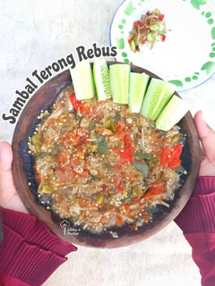 Foto resep Sambal terong rebus