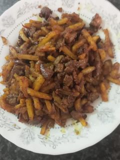 عکسی از دستور سیب زمینی با جگر🥔🥙