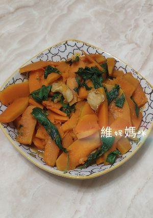 塔香南瓜(素) 的食譜成品照片