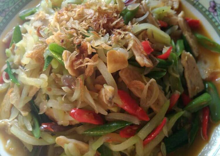 Resep Tumis labu siam pedas yang mudah