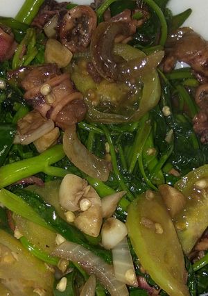 Foto resep Tumis Kangkung Cumi Asin