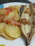 Verdel al horno