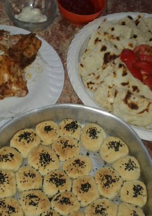 صورة لوصفة شاورما دجاج بالزعتر وخليه النحل