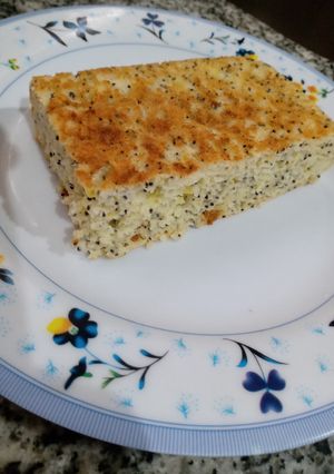 Una foto de Budín de limón y amapola light en flip essen 115cal por porcion