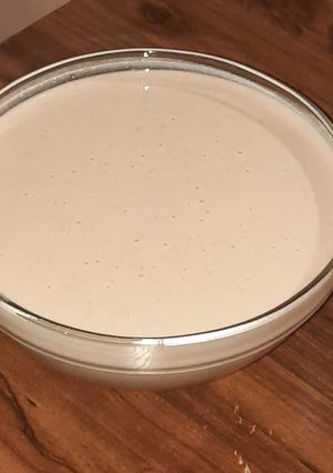 A picture of Groundnut pudding (kunun gyada).