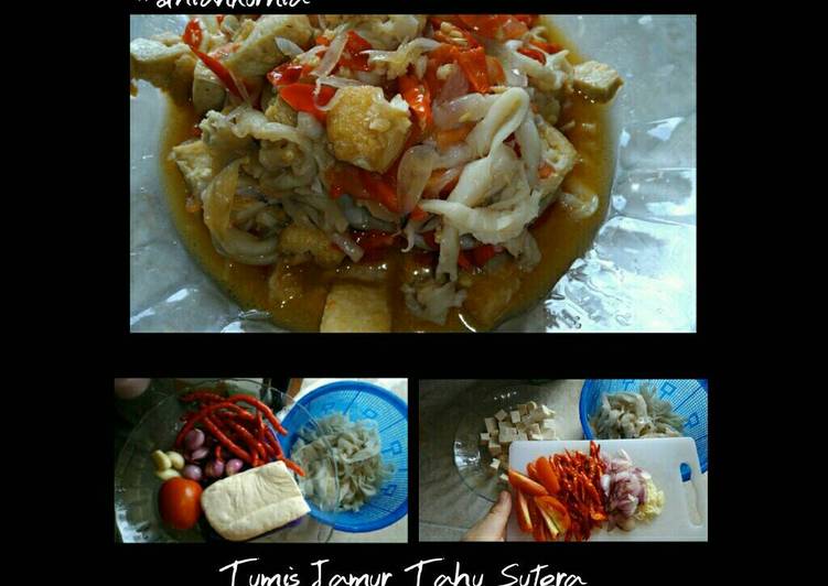 Resep Tumis Jamur Tahu Sutera, Bikin Ngiler