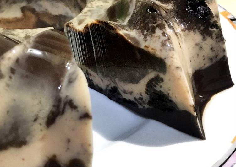 Puding Susu Coklat Oreo