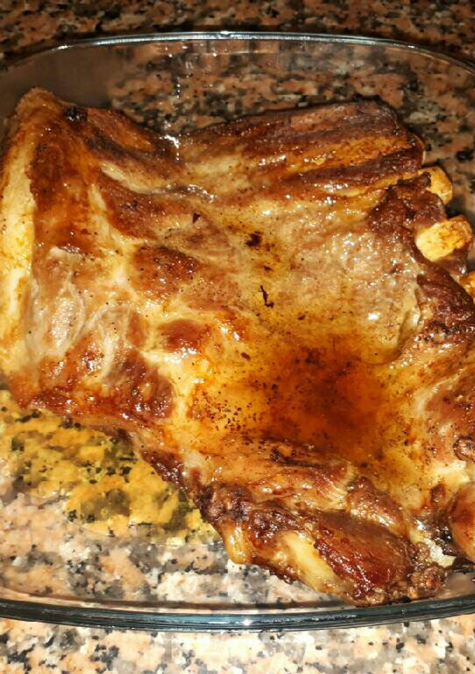Una foto de Costilla asada en su jugo