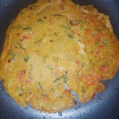A picture of Rice flour veg paratha.