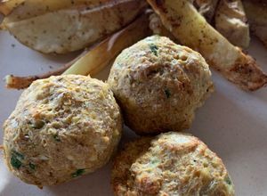 Una foto de Falafel integral de garbanzos en Airfryer 🧆🍘🤩