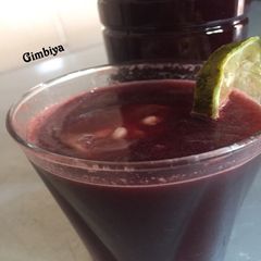 A picture of Watermelon and zobo mix.