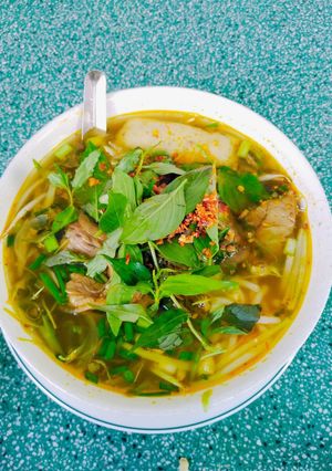 Hình của món Bún bò huế.