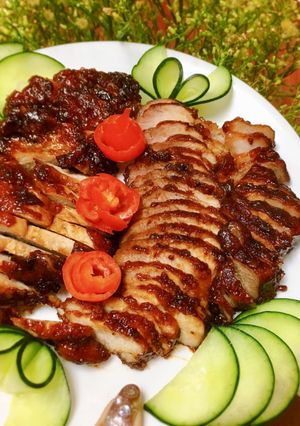 Hình của món Thịt heo chiên, ram nước mắm.