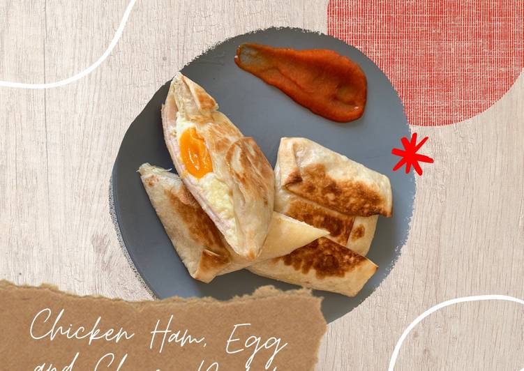 Langkah Mudah untuk Membuat Chicken ham, egg and cheese pocket yang Sempurna