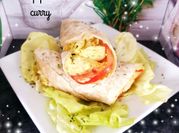 Une photo de wrap poulet
