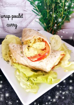 Une photo de Wrap poulet curry 😋