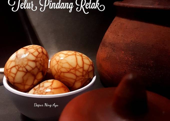 Resep 198. Telur Pindang Retak, Menggugah Selera