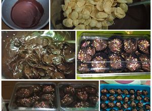 Foto resep Corn Flakes Chocolate Cookies