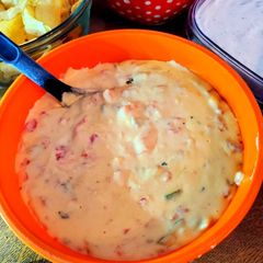 A picture of GameDay Smoked Cheese Dip.