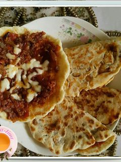صورة لوصفة لحم بعجين الطاوه