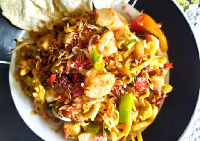 Mie Goreng Pedas, enak dan gampang masaknya