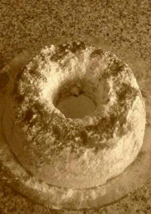 Una foto de Budín de manzana y canela