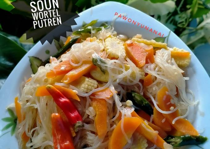 Langkah Mudah untuk Menyiapkan 85) tumis soun wortel putren Anti Gagal