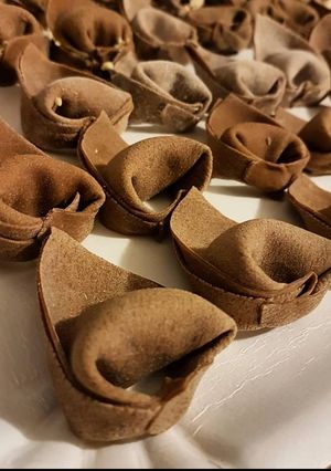 Foto di Tortelloni alla massa di cacao, ricotta e noci