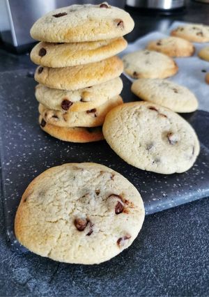 Une photo de Cookies vanille aux pépites de chocolat
