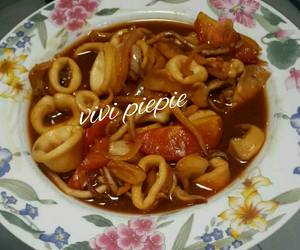 Resep Mudah Cumi masak kecap Enak Bergizi