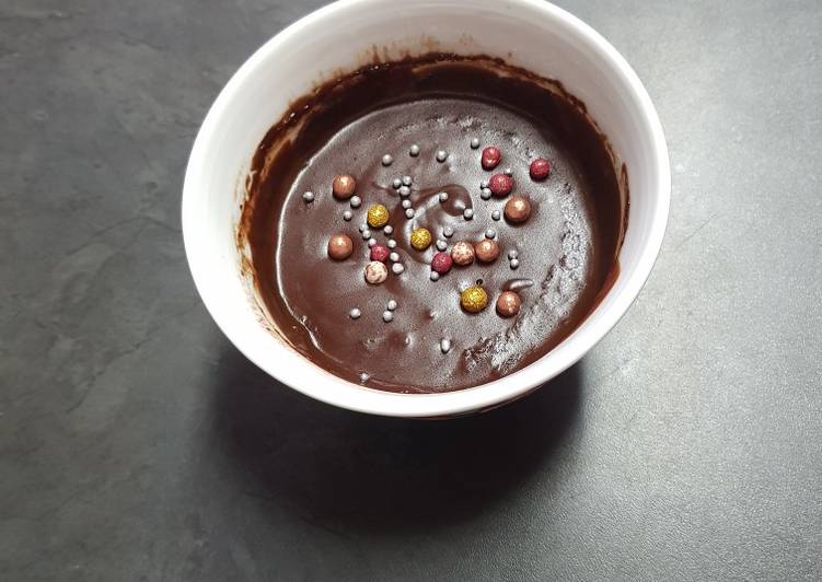 Dairy free chocolate Pudding in a Mug
