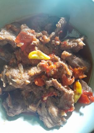Foto resep Oseng oseng daging mercon