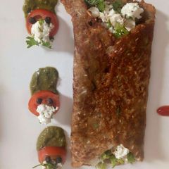 Stuff paneer moongdal chila A picture of Stuff paneer moongdal chila.