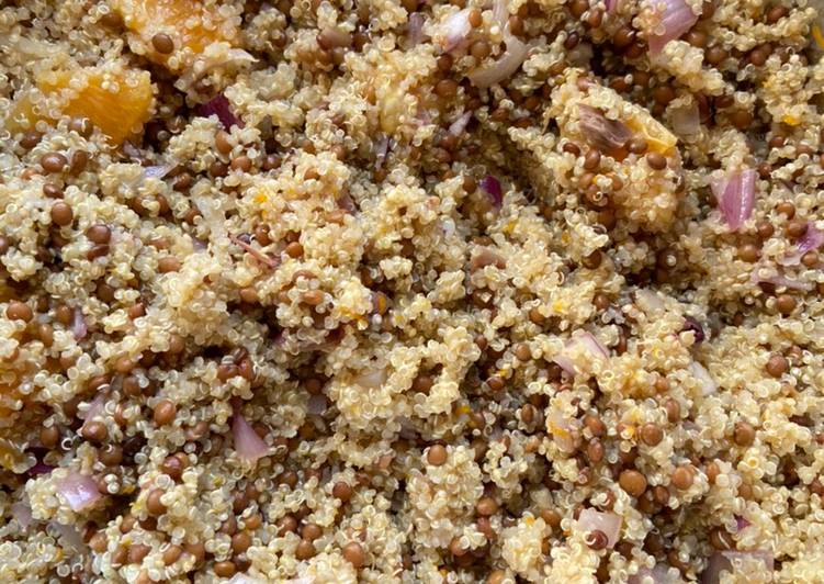 Comment Servir Salade de quinoa au lentille et feta 🧀