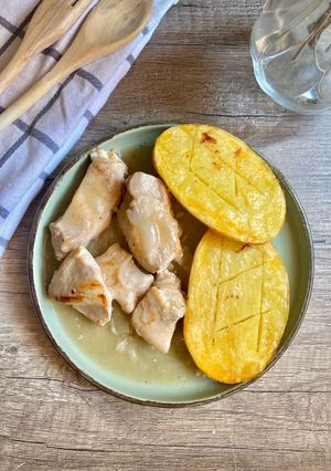 Foto principal de Pechuga de pollo con cebolla