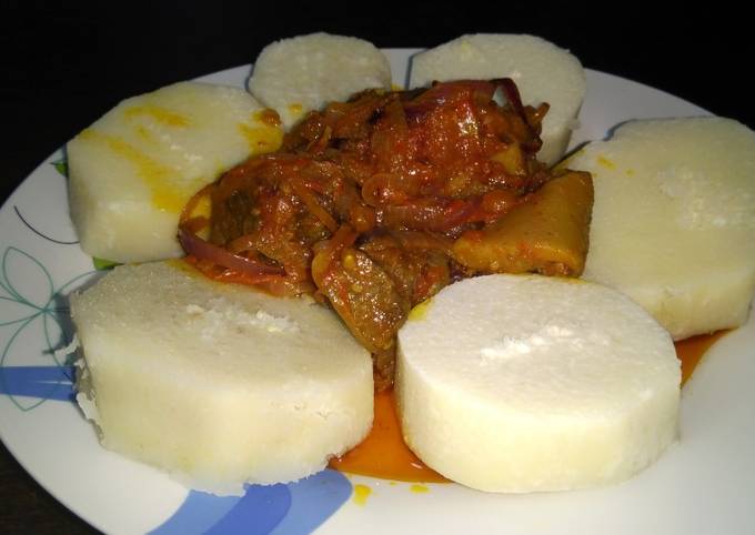 Steps to Make Favorite Boiled yam and snail n assorted gravy