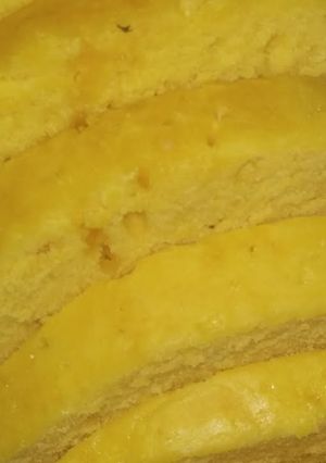 A picture of Eggless Custard cake.