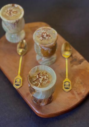 A picture of Sweet Potato Rabri shot.
