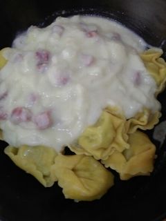 Una foto de Falsa carbonara a base de coliflor