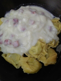 Una foto de Falsa carbonara a base de coliflor