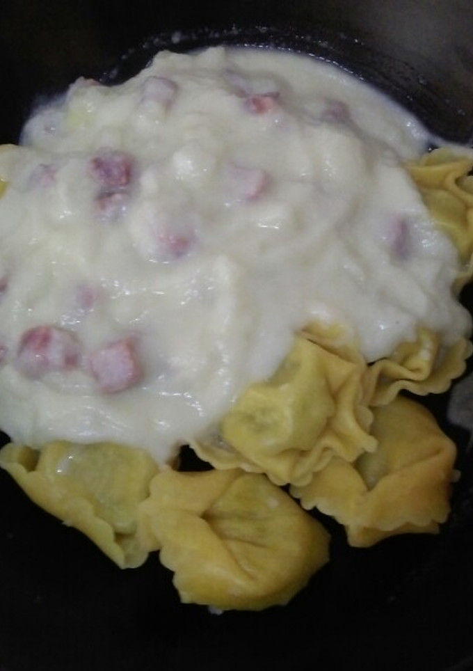Una foto de Falsa carbonara a base de coliflor