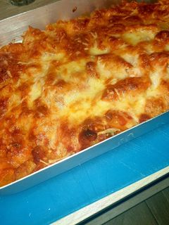 Una foto de Macarrones con chorizo
