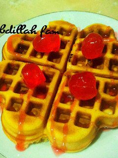 Foto resep American waffle untuk sarapan ala Abdillah fam